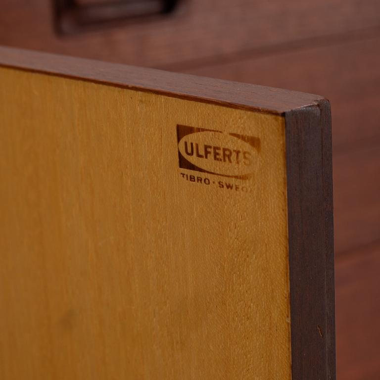 A teak-veneered 1950's/60's sideboard, Ulferts, Tibro, Sweden.