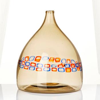 Alessandro Pianon, a murrine glass vase model S-177, Vetreria Vistosi, Murano, Italy, 1960s.