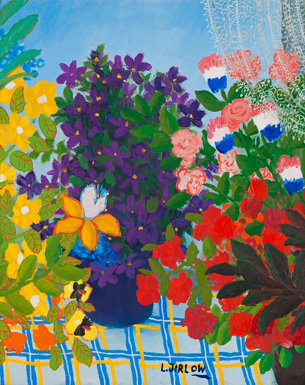 Lennart Jirlow, Still life with flowers.