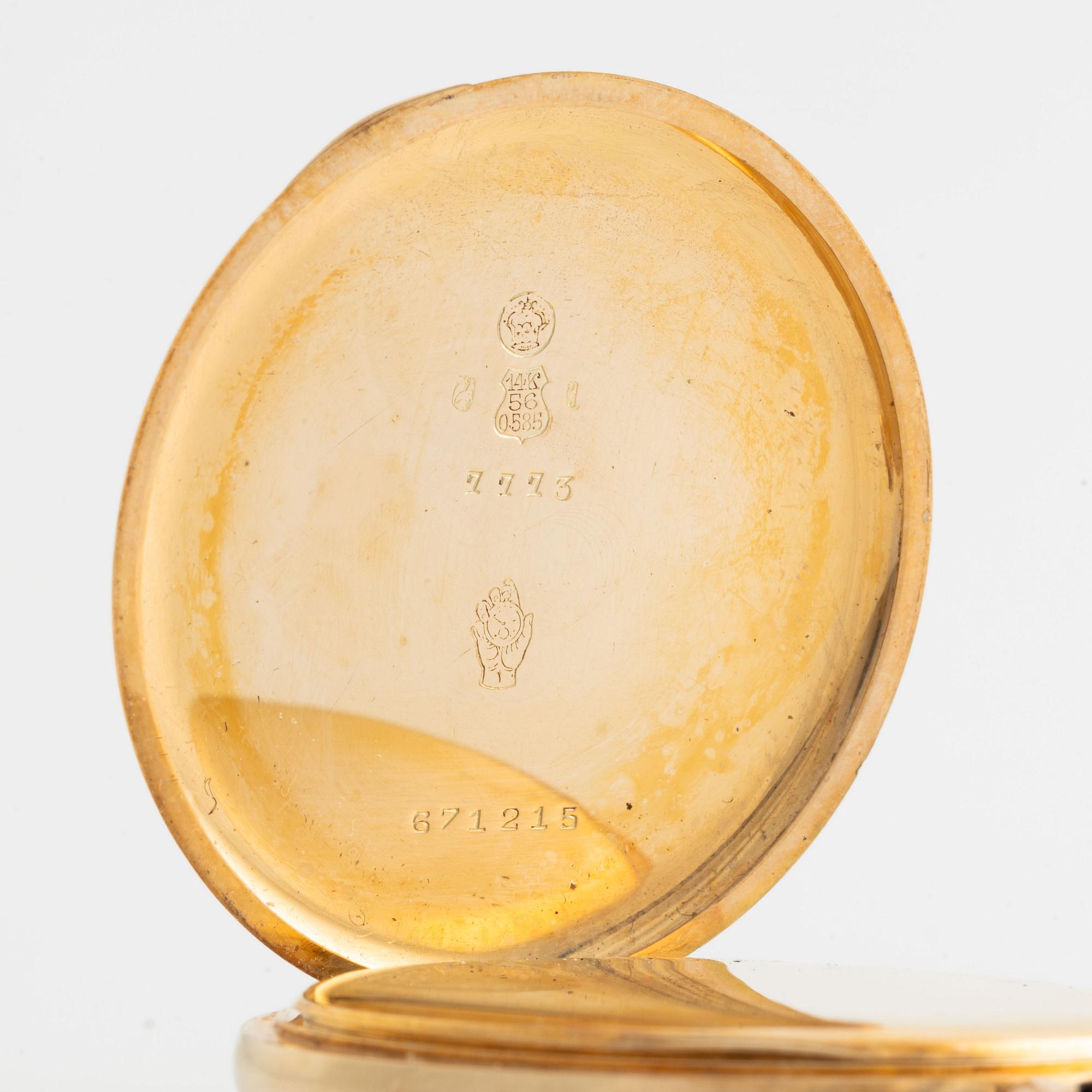 Pocket watch, 47,5 mm.