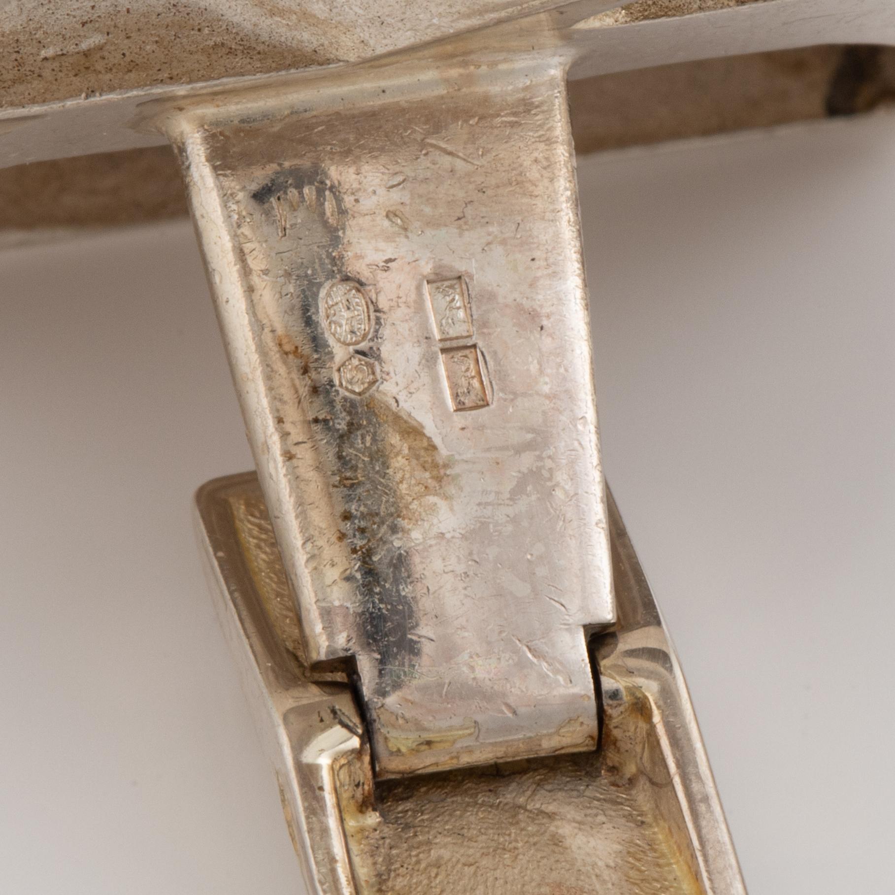 Björn Weckström, cuff links, sterling silver. Lapponia 1970-71.