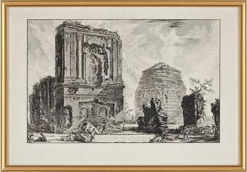 Francesco Piranesi · FRANCESCO PIRANESI, trol, etsning, 1700/1800-tal.
