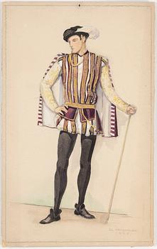 ELSA ÖRTENBLAD, 13 water colours, signed, 1920´s.