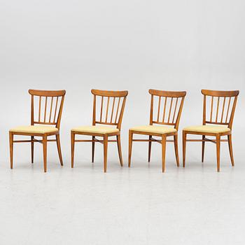 Nordiska Kompaniet, chairs, 4 pcs, Swedish Modern, 1947.