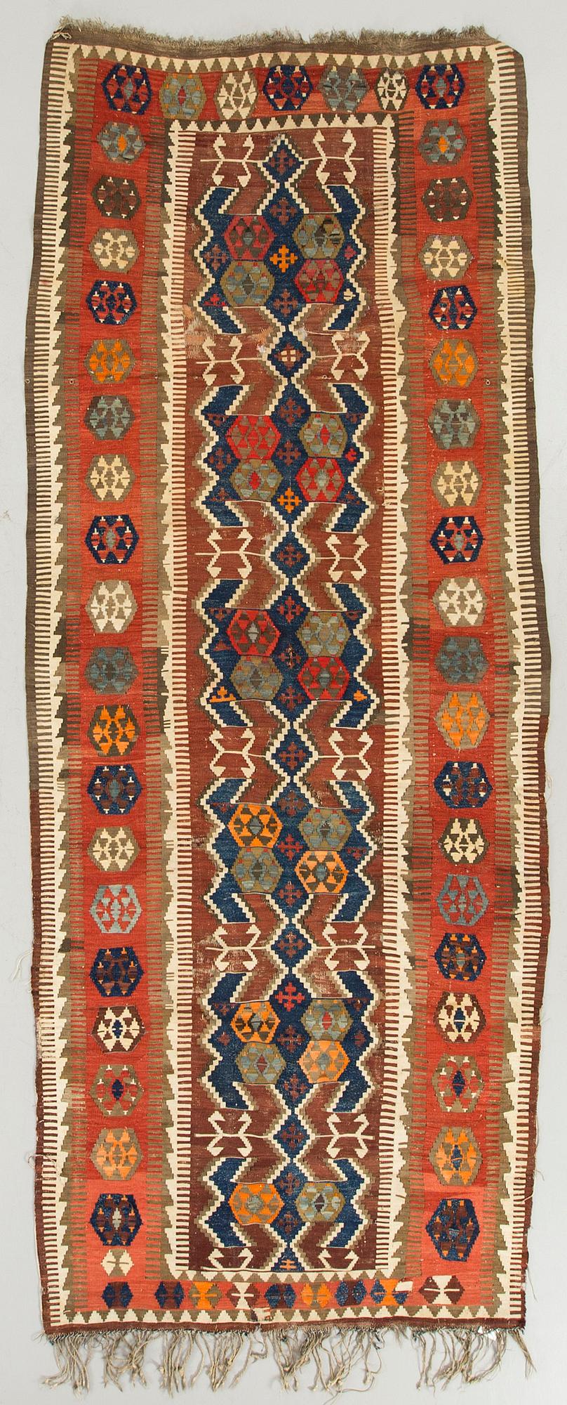 MATTA Kelim, semiantik/antik, ca 345x129 cm.
