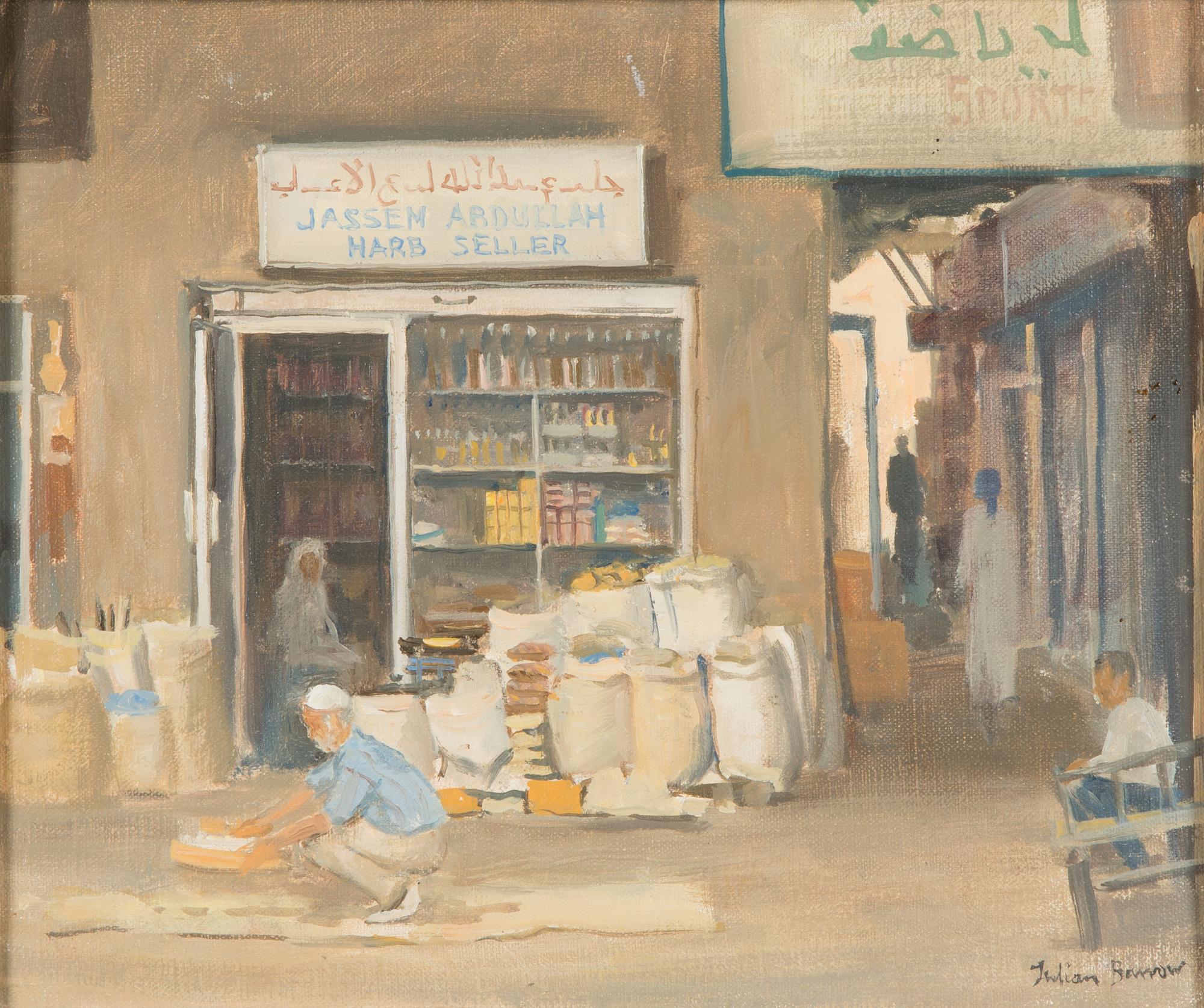 Julian Barrow, oil on canvas, signed.