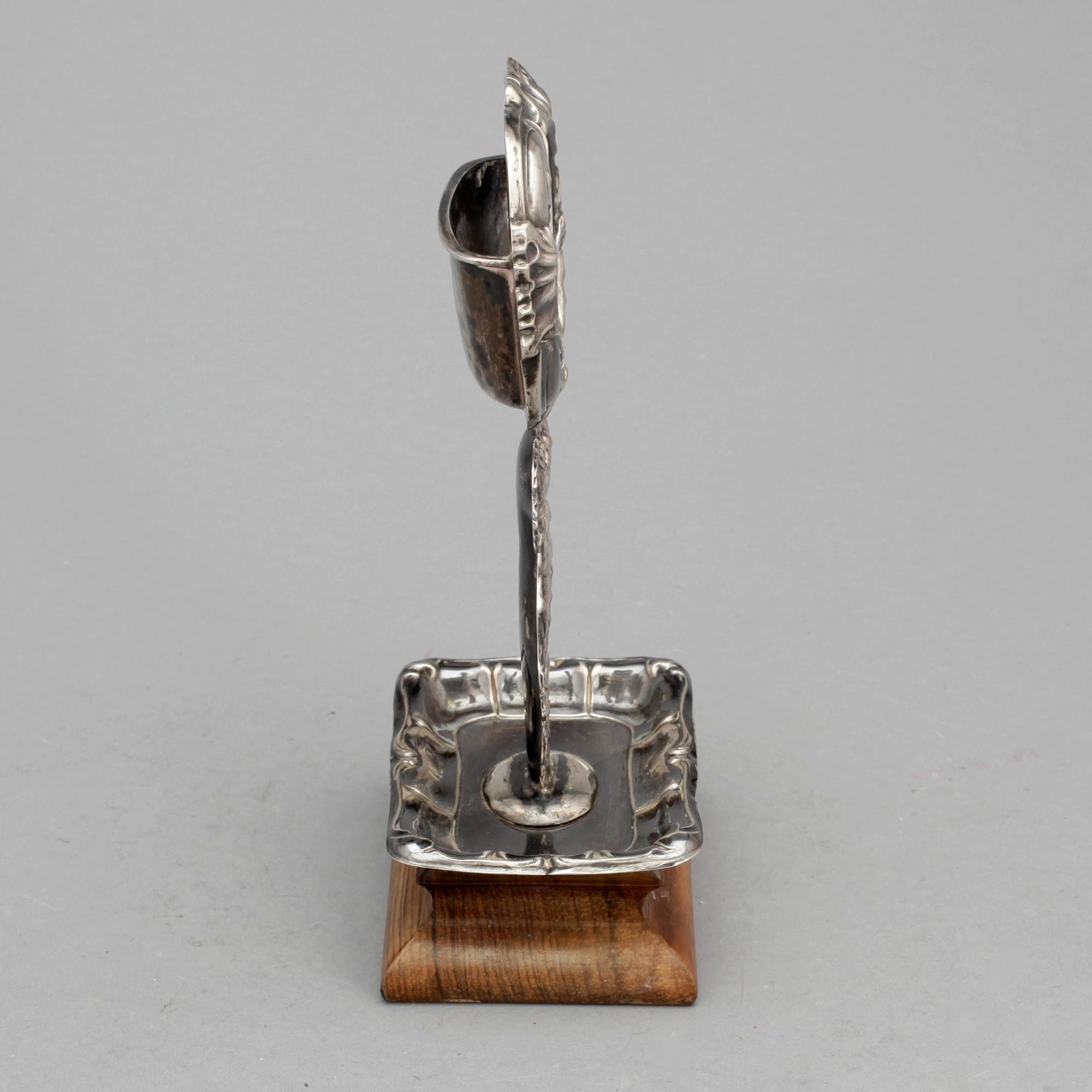 FICKURSTÄLL, silver, William Lyon, Göteborg, 1857.