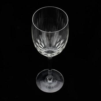 VINGLAS, 6 st, glas, "Karolina", Gunnar Cyrén, Orrefors.
