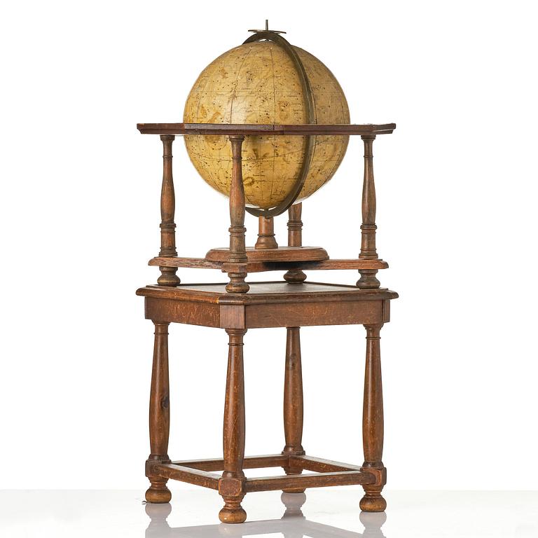 A celestial library globe by A. Åkerman (manufacturer of globes in Uppsala 1759-78), 1759.