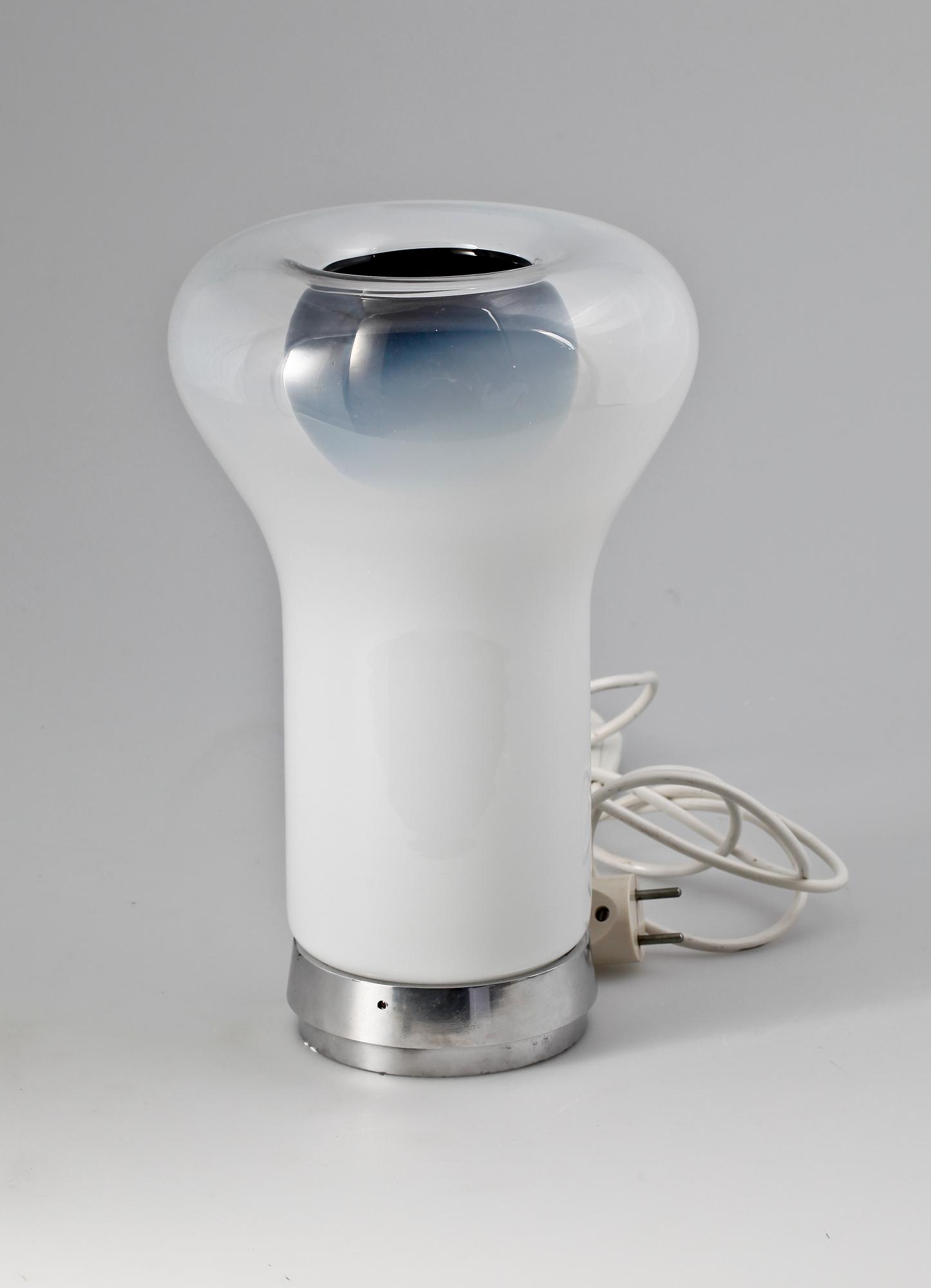 BORDSLAMPA, glas, "Saffo", Angelo Mangerotti, Artemide, Murano, Italien.