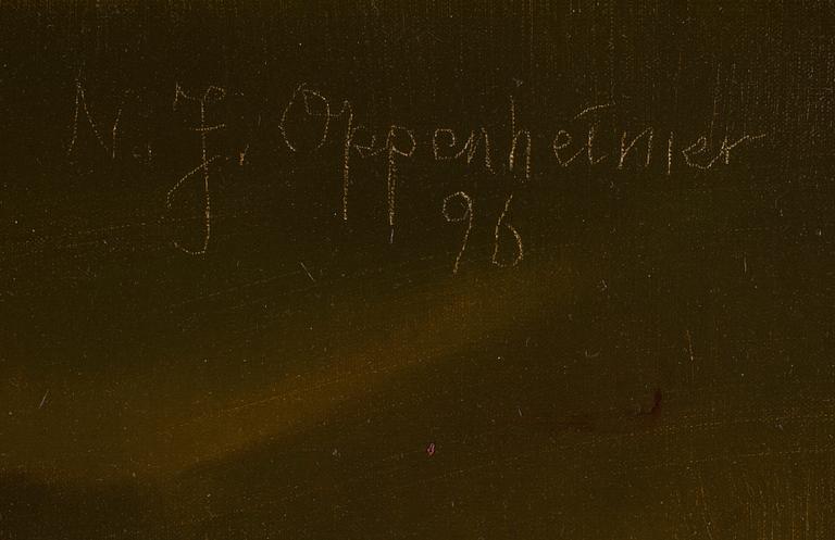 JOHNNY OPPENHEIMER, olja på duk, sign o dat -96.