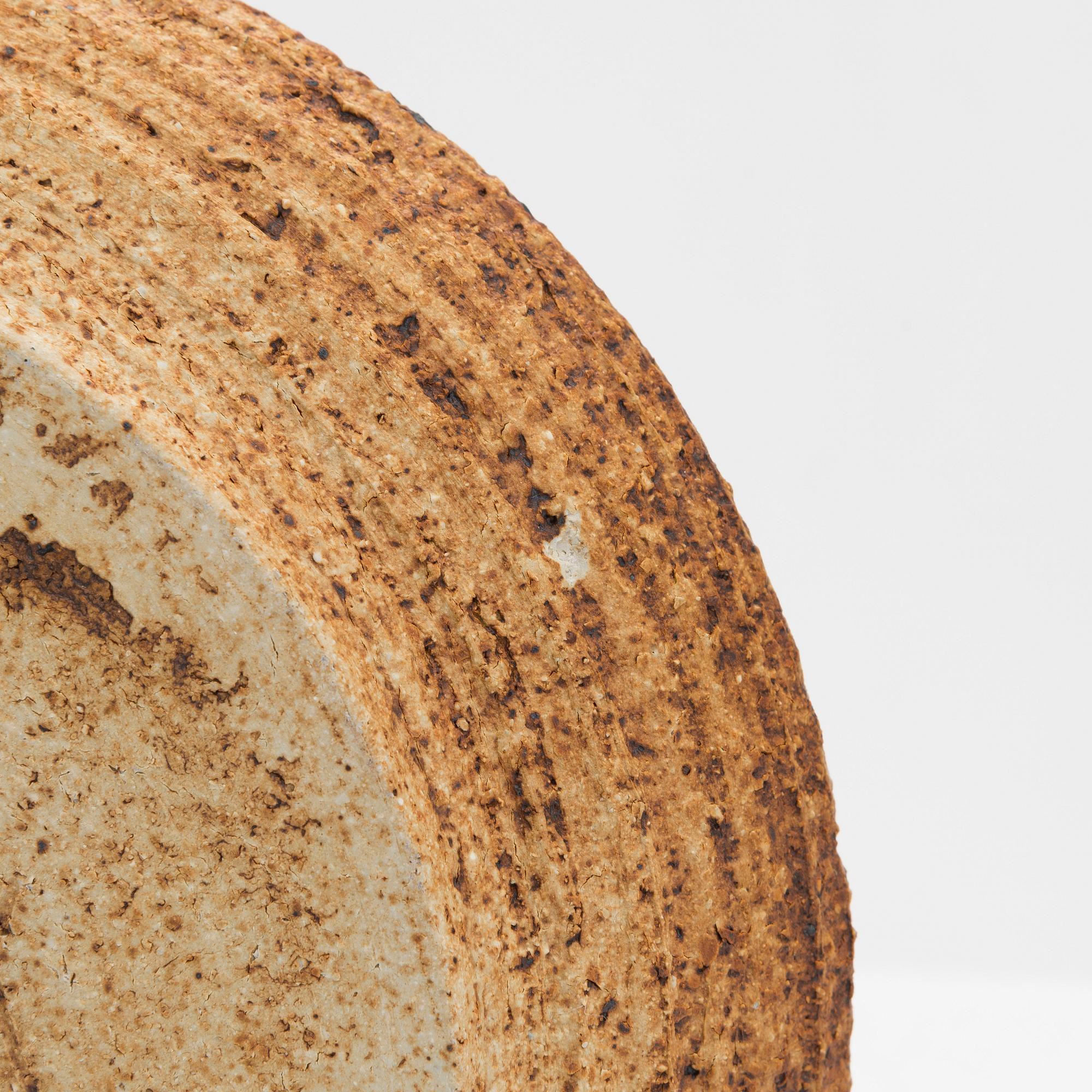 Raija Tuumi, kynttilänjalka, samotti, signeerattu RT, ARABIA 1971.