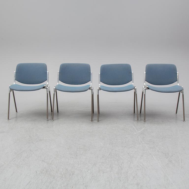 GIANCARLO PIRETTI, four chairs from Castelli, Italy.