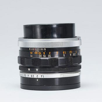 KAMERAOBJEKTIV, Canon Lens FL 50mm. 1:1.4 No 45074.