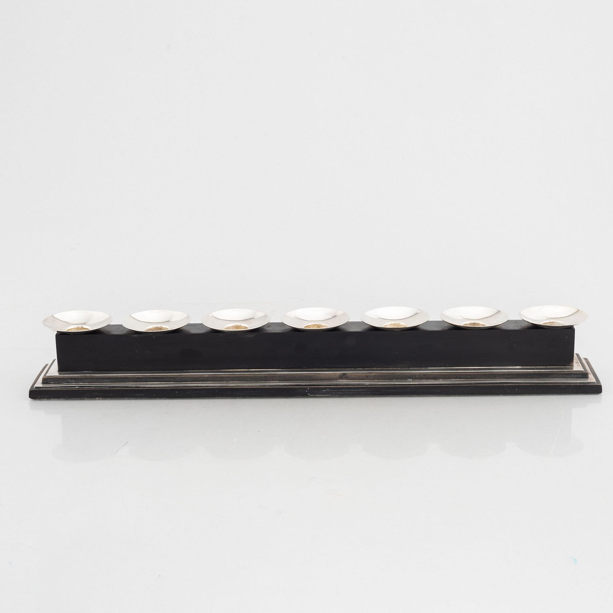 A silver candelabrum, GAB, Stockholm, 1939.
