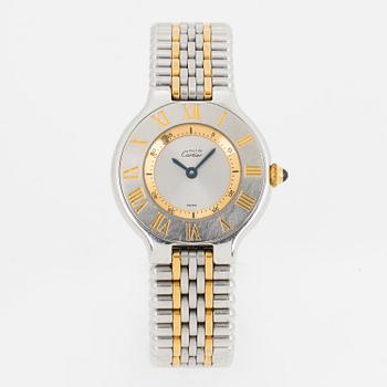 must de CARTIER, Must 21, wristwatch, 28 mm.