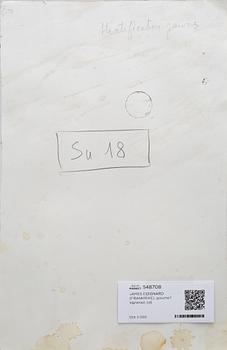 JAMES COIGNARD, gouache, signerad.