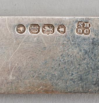 KNIVAR, 6 st, silver, London 1850. Total vikt 300 g.