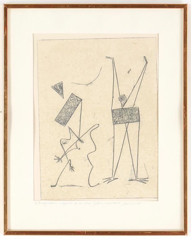 MAX ERNST, etsning, osignerad.