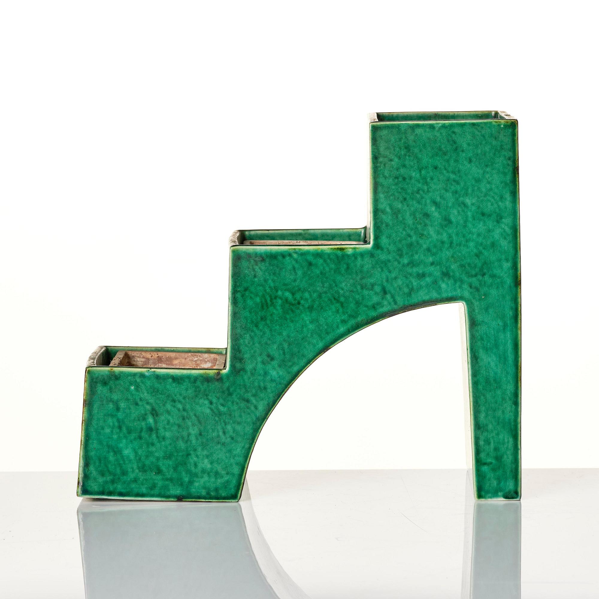 Wilhelm Kåge, a rare "Puzzle" cactus planter model 975/9, Gustavsberg, 1930s.