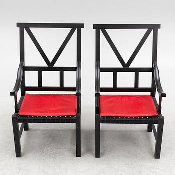 John Kandell, armchairs, a pair, "Victory", Källemo, after 1990.