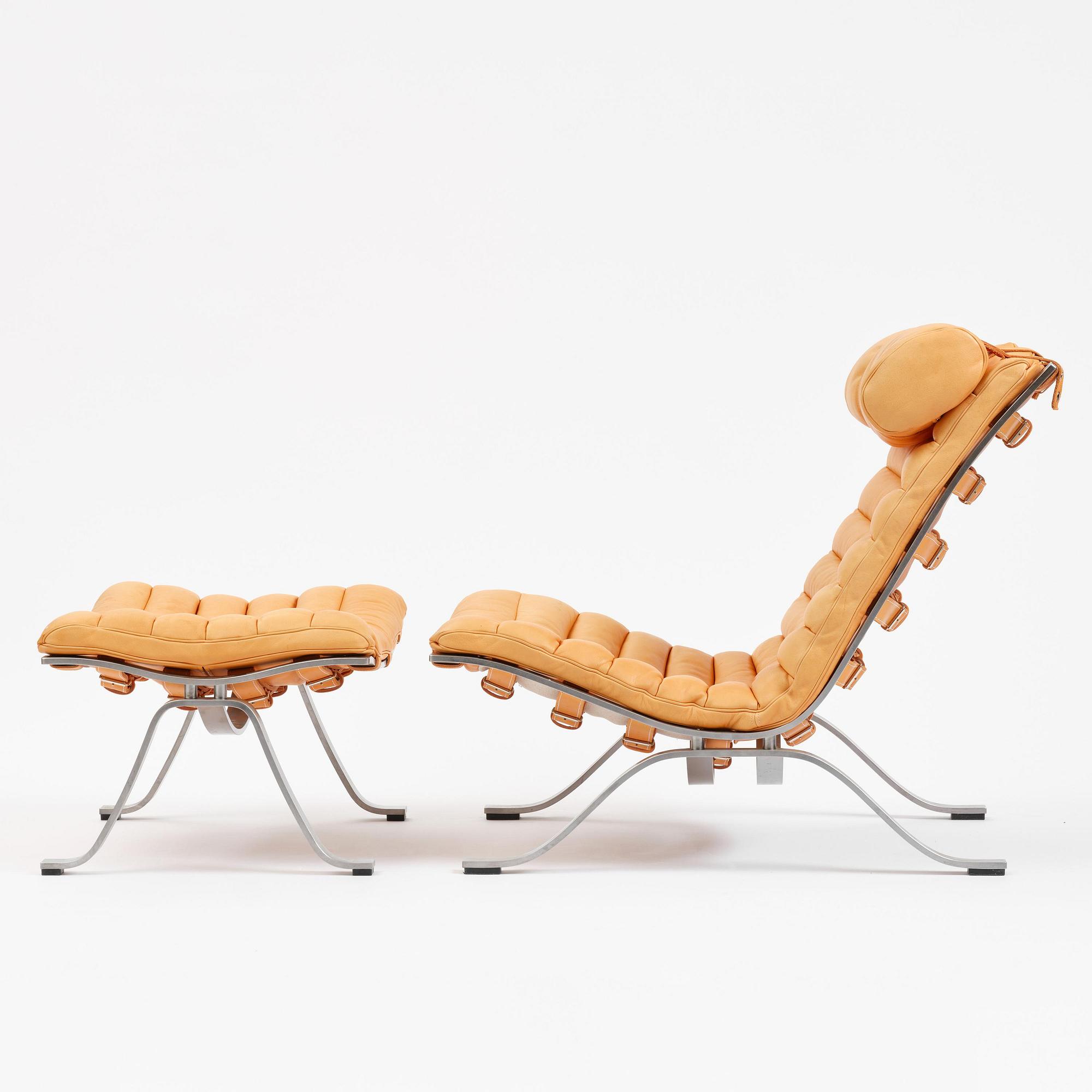 Arne Norell, an “Ari” easy chair with ottoman, Norell Möbel, Aneby.