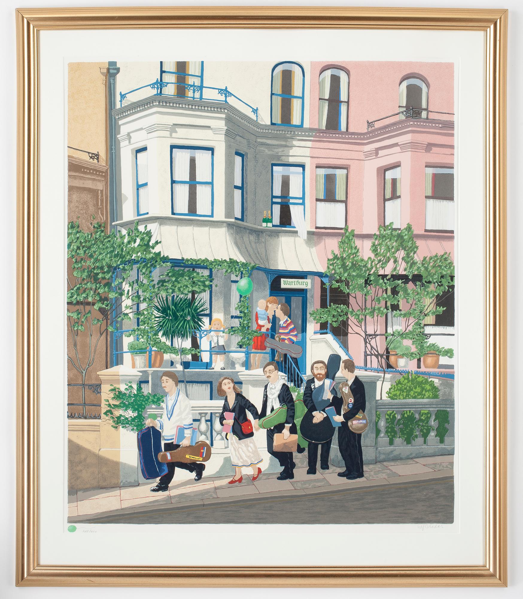 ULF GREDER, färglitografi, signerad och numrerad 348/360.