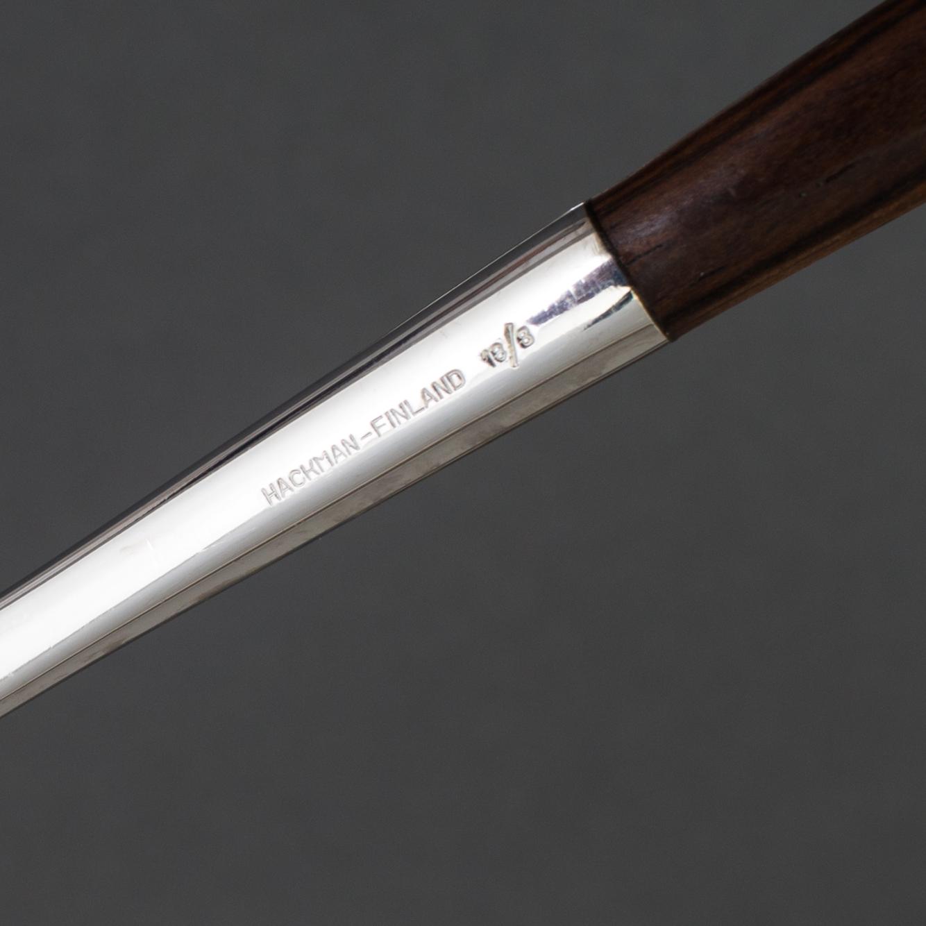 BERTEL GARDBERG, bestickuppsättning 159 dlr "Lion de Luxe", Hackman, Finland, efter 1958, schatull från Stig-Bolaget.