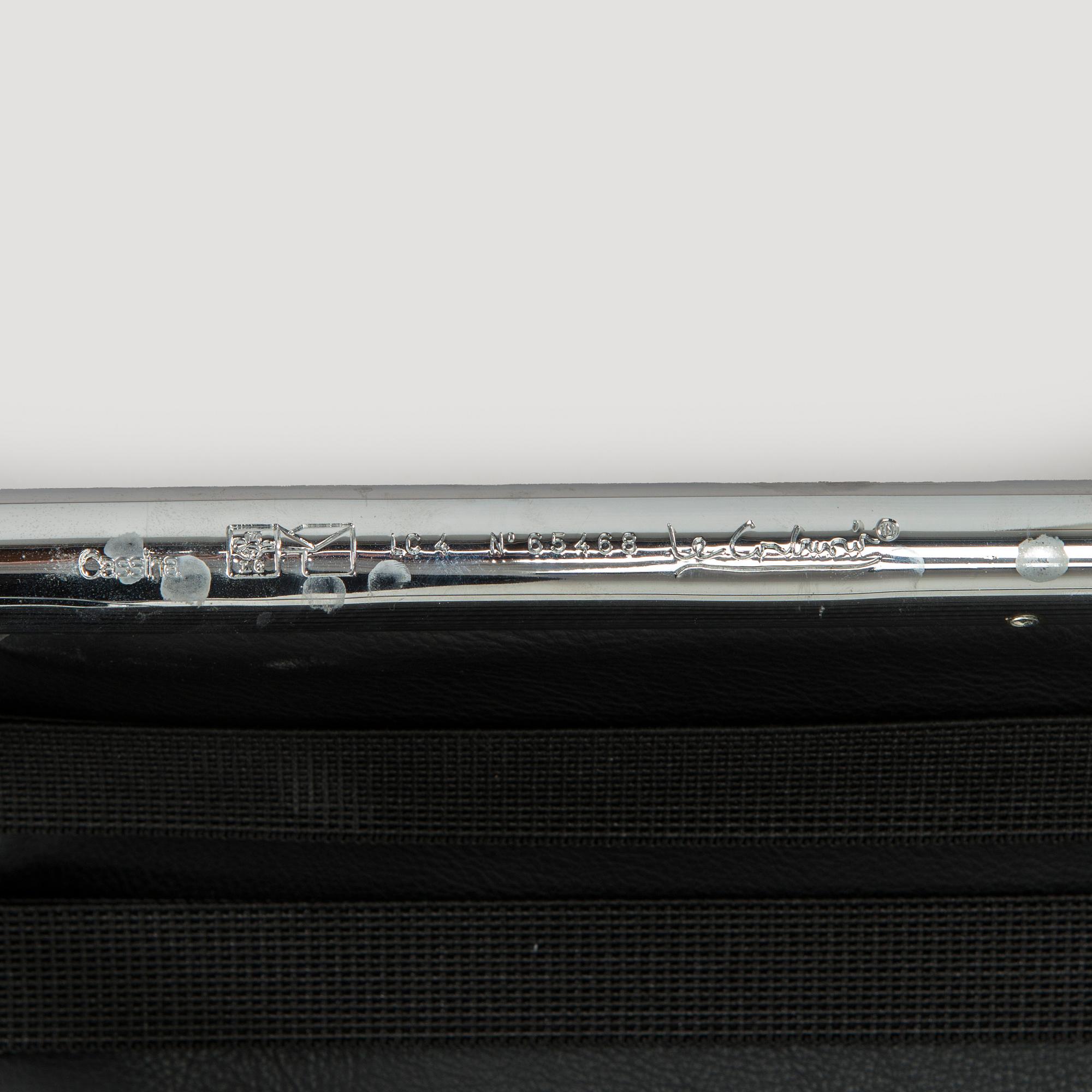 Charlotte Perriand & Le Corbusier, an 'LC4' lounge chair, Cassina, Italy.