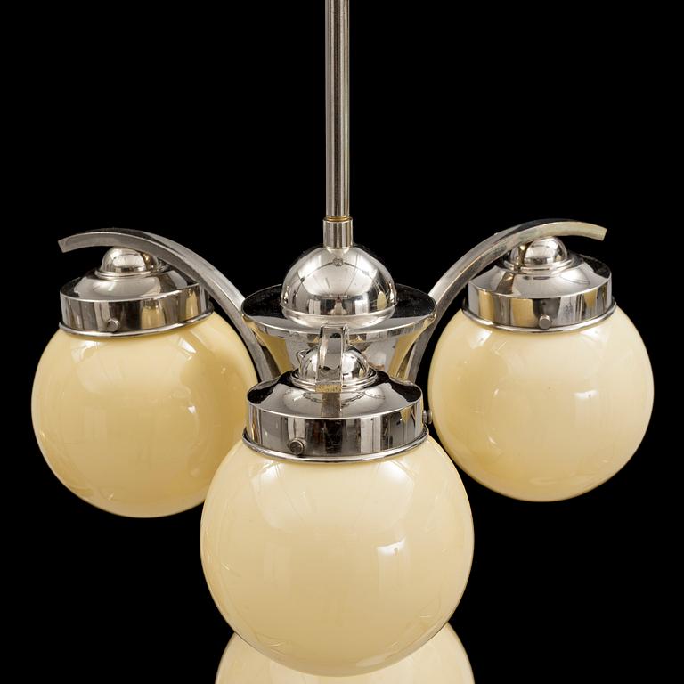 An Art Deco ceiling light, 1930's.