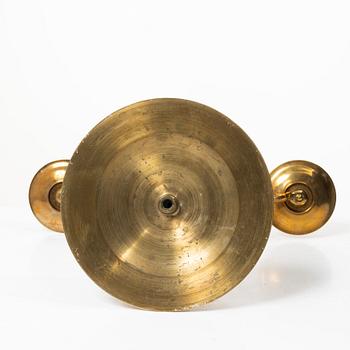 A brass candelabrum, Gusums Bruk.