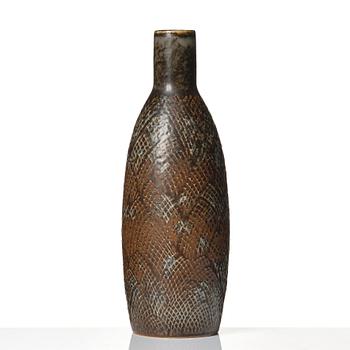 Carl-Harry Stålhane, a unique stoneware vase, Rörstrand, Sweden 1960.