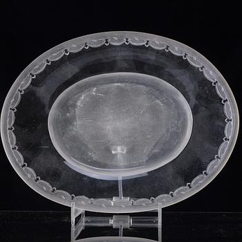 Simon Gate, an engraved bowl, Orrefors 1930. engraved by Arthur Diessner.