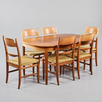 MATSALSGRUPP, 7 delar, "Calmare Nyckel", Carl Malmsten, 1900-talets andra hälft.