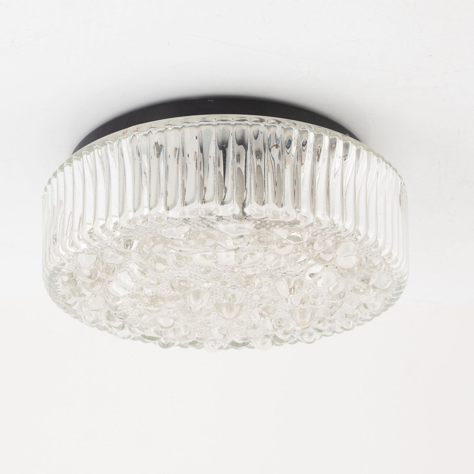 Ceiling lamp, Glashütte Limburg, Germany.