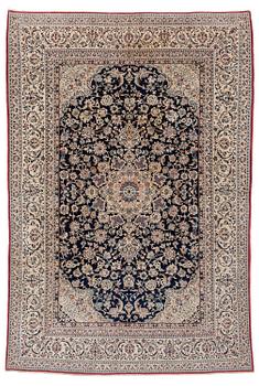 420. A semi-antique Nain Tudeshk carpet, c. 307 x 206 cm.