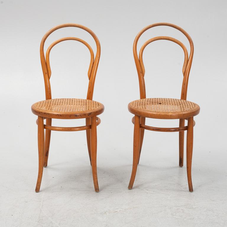 A set of six chairs by Jacob & Josef Kohn, Vienna, Austria, circa 1900.