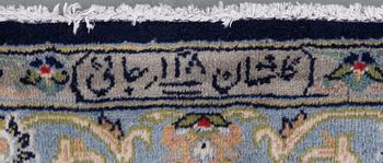 A CARPET, a Kashan, ca 350-354 x 249,5-255,5 cm, signerad Kashan Nr: 148  Rjaei.