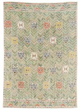 DRAPE. "Rågen". Flat weave. 187 x 130,5 cm. Signed AB MMF.