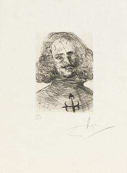 Salvador Dalí, "Velázquez", Ur "Cinq Portraits espagnols".