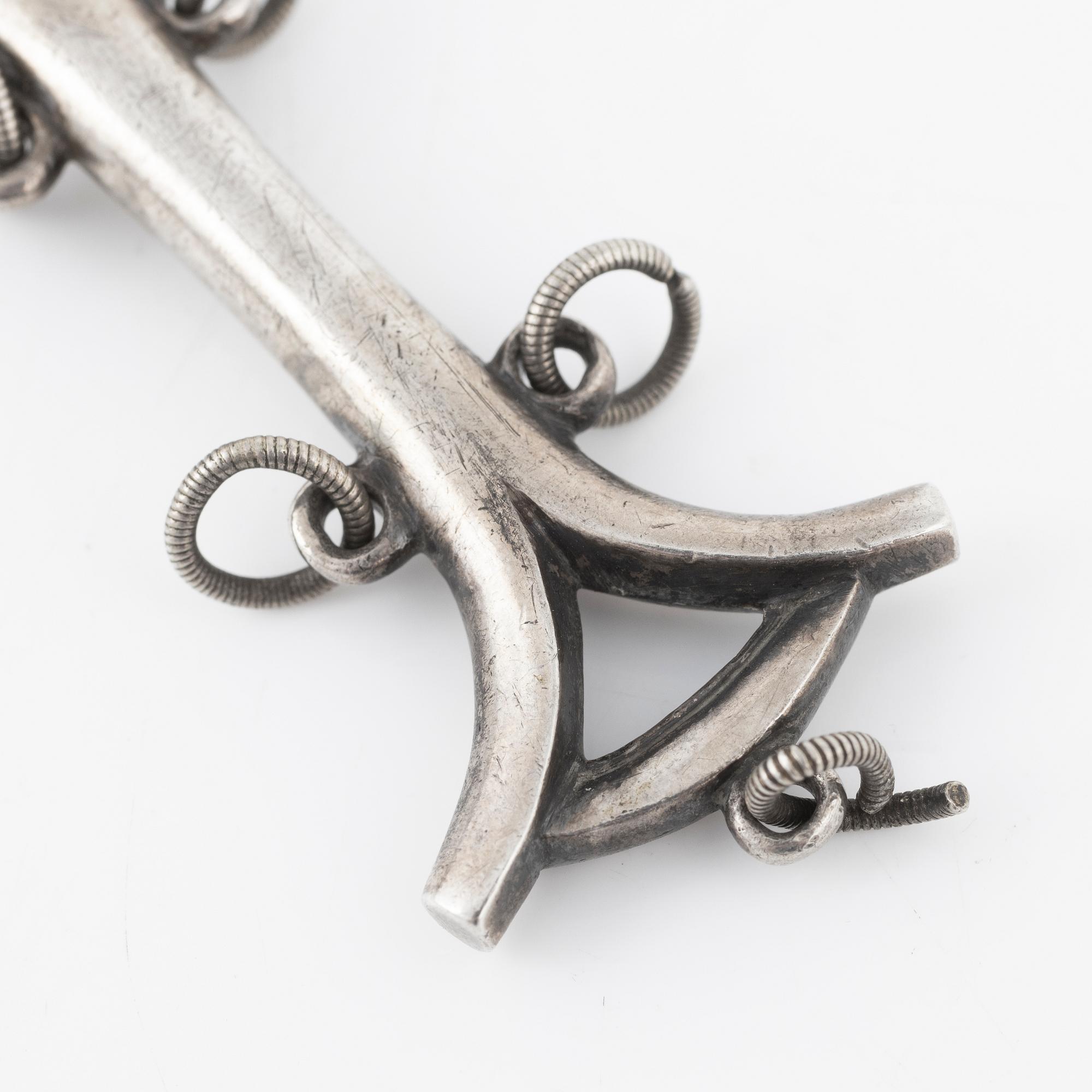 Skrammelsked, silver, Skandinavien, 1700-tal, ostämplad.