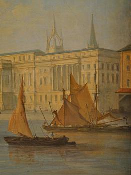 Thomas Sautelle Roberts, attributed to, "The new custom house.".