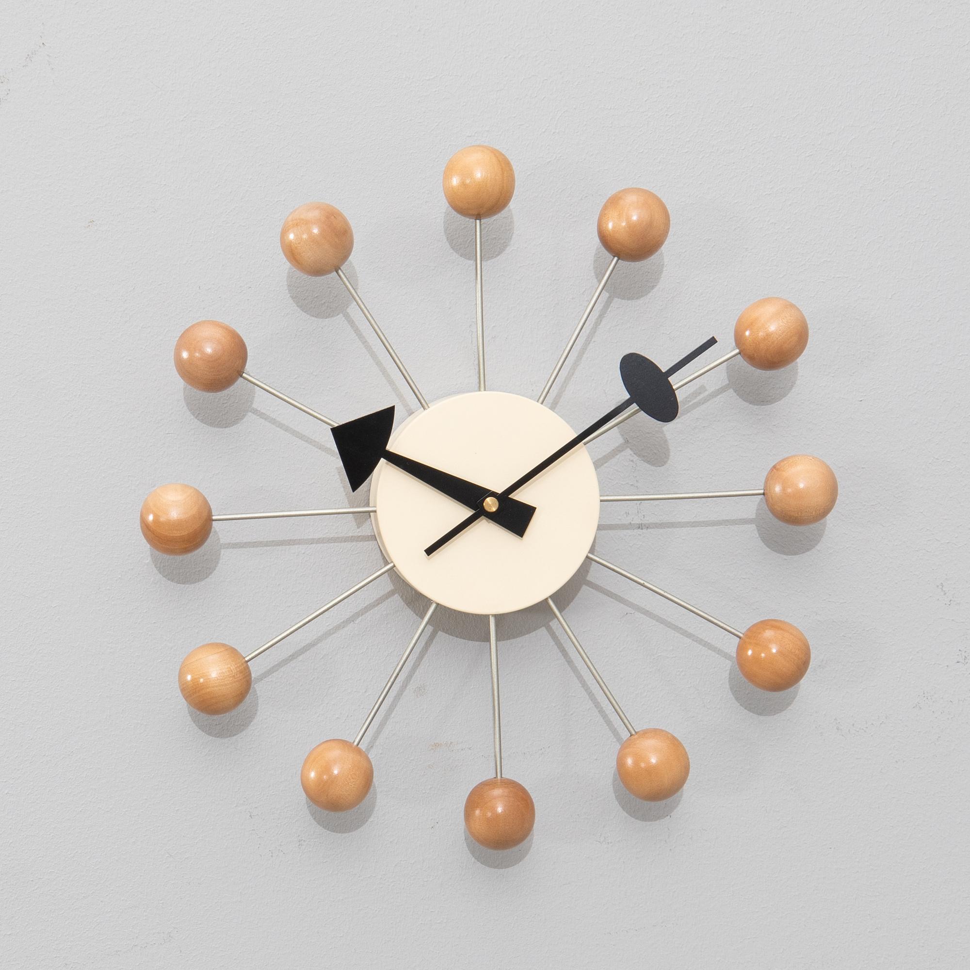 George Nelson, väggklocka, "Ball Clock", Vitra Design Museum, 2000-tal.