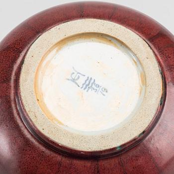 A VASE, STONEWARE BY CARL HALIER FOR ROYAL COPENHAGEN. DENMARK.