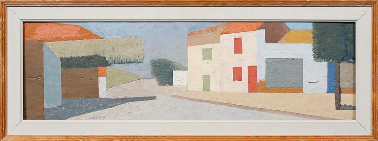 SIGFRID SÖDERGREN, olja på pannå, signerad och daterad -58.