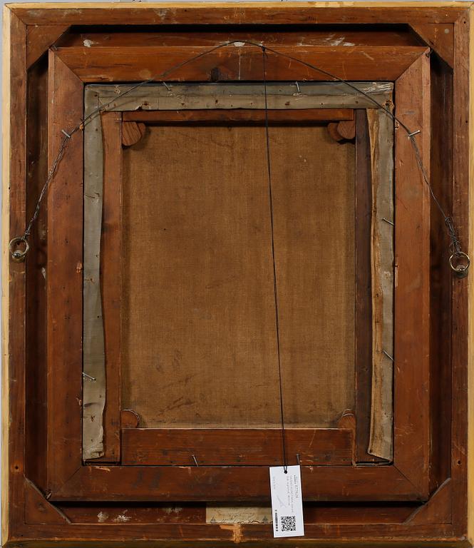 OKÄND KONSTNÄR, olja på duk, signerad, 1800-tal.