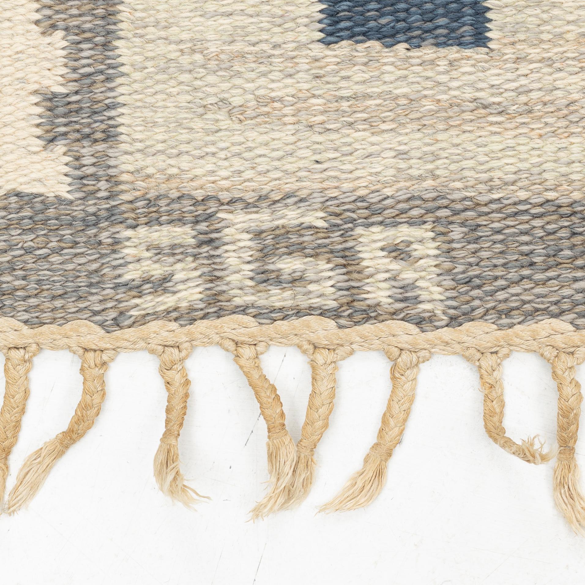 Anna-Greta Sjöqvist, matta, rölakan, ca 253 x 175 cm, signerad AGS.