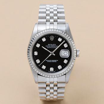 1046. Rolex, Datejust, "Diamond Dial", ca 1987.