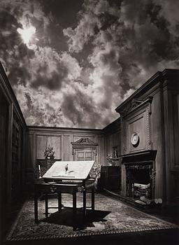 Jerry N. Uelsmann, "Philosopher's Desk", 1976.