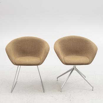 Lievore Altherr Molina, armchairs, 5+1 pcs, "Duna 02", for Arper, Italy.